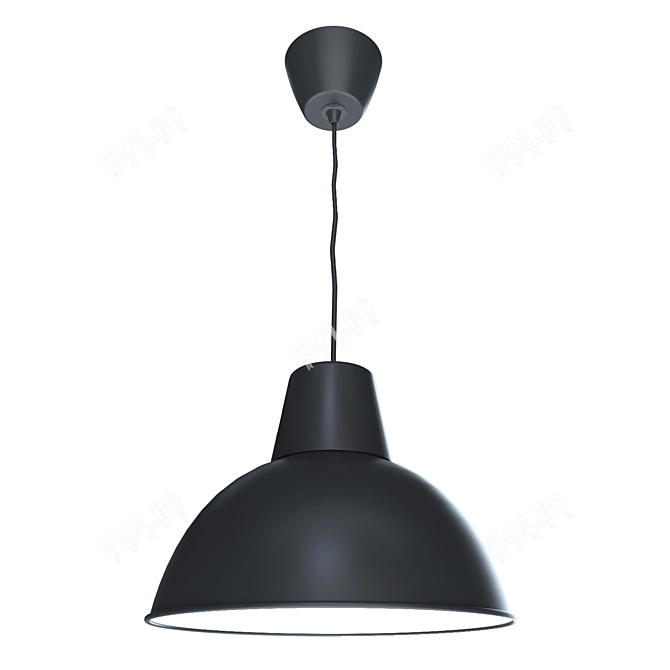 Modern Industrial Pendant Light 3D model image 1