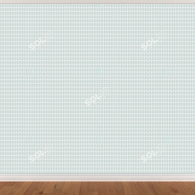 Seamless Wallpaper Set with 3 Colors 3D model image 3