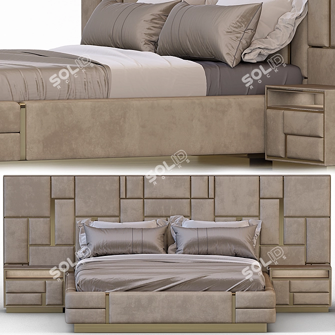 Luxury Dream Bed Visionnaire 3D model image 1