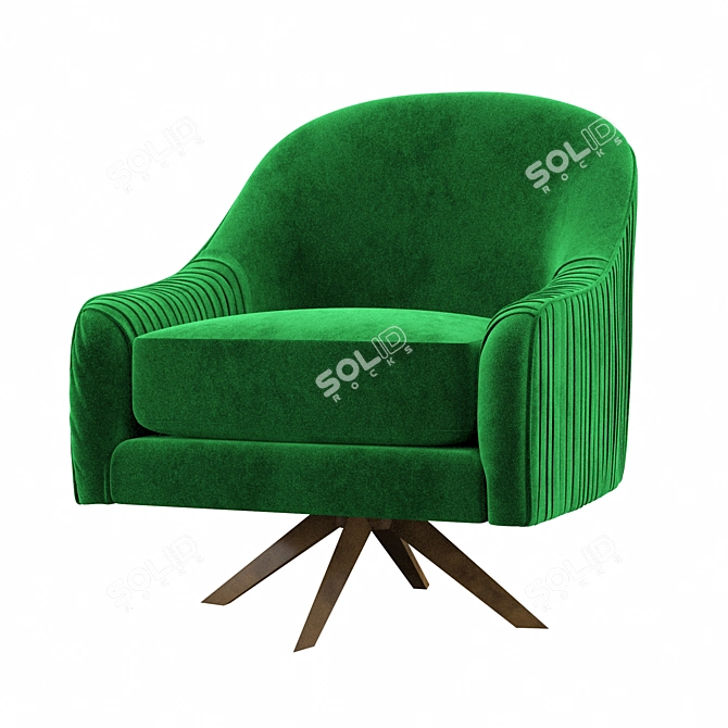 Cozy Lounge Arm Chair 3D model image 1