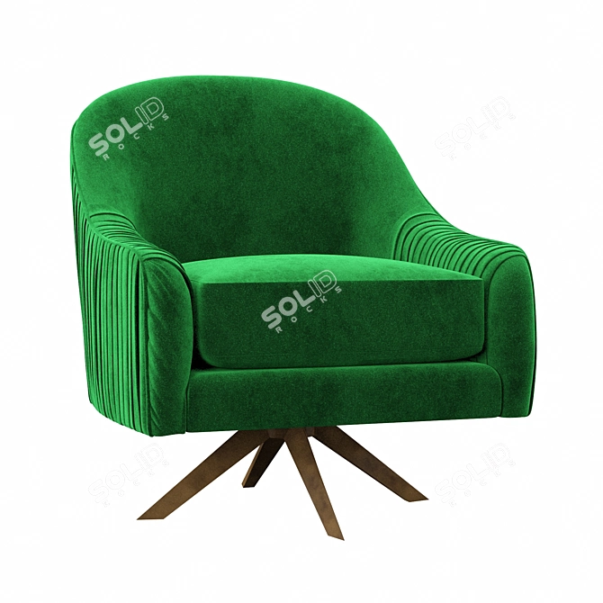 Cozy Lounge Arm Chair 3D model image 2