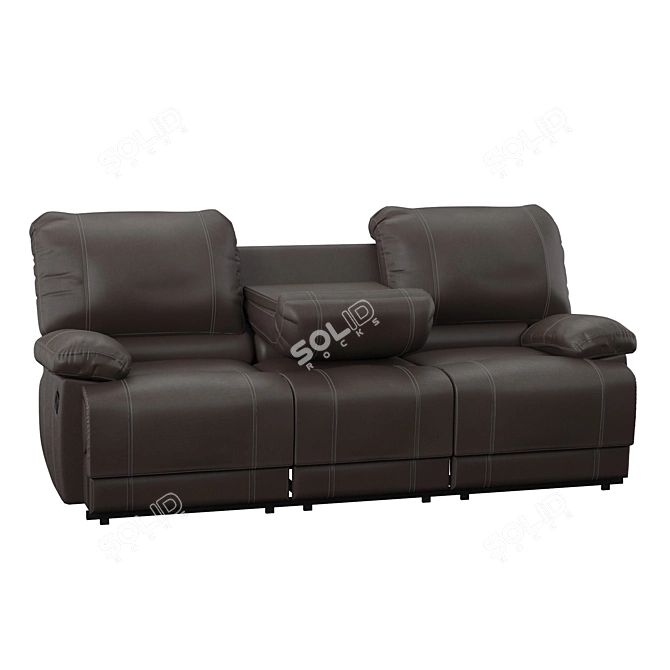 Comfortable and Stylish Sofa 3D model image 2