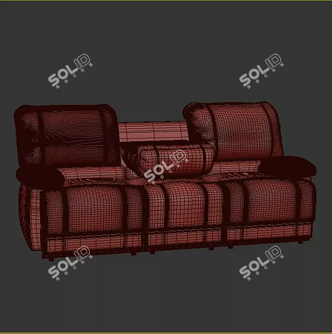 Comfortable and Stylish Sofa 3D model image 3