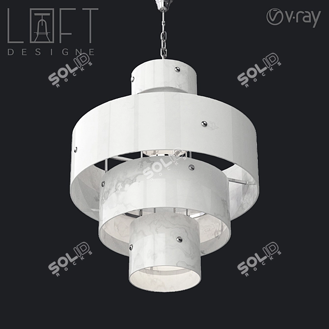 Elegant Pendant Lamp: LoftDesign Model 9275 3D model image 1