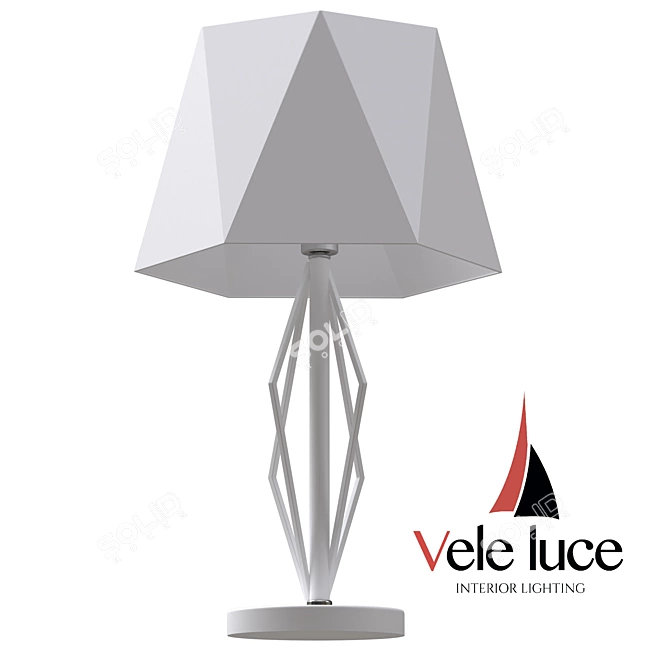 Italian Charm and Elegance: Vele Luce Si Table Lamp 3D model image 1