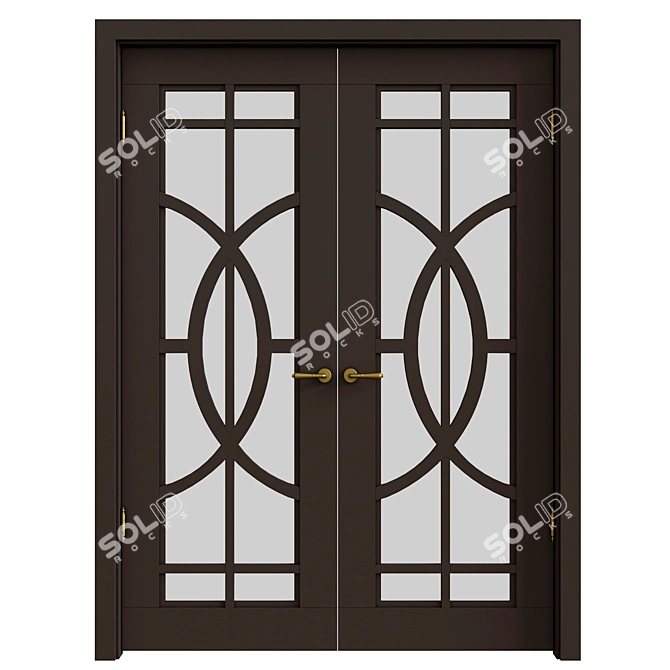 Elegant Entry Door: Classic Design 3D model image 1