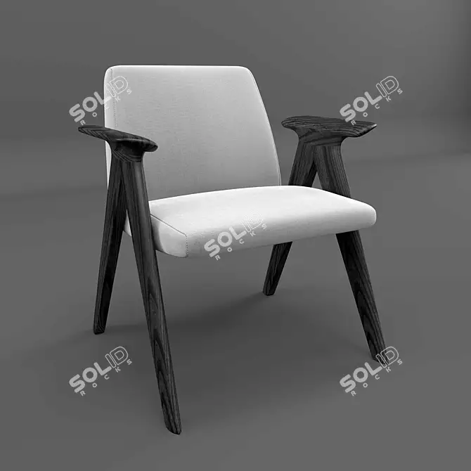 Stua Libera Lounge Chair: Modern Elegance for Your Space 3D model image 1