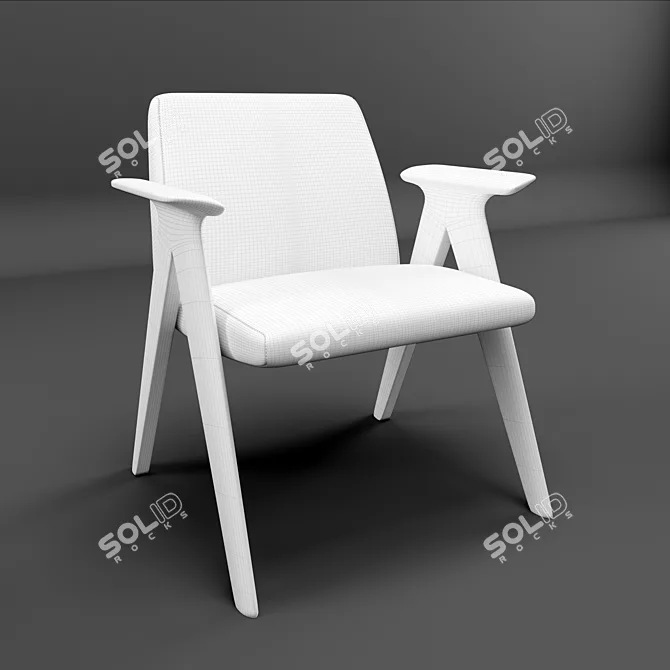 Stua Libera Lounge Chair: Modern Elegance for Your Space 3D model image 3