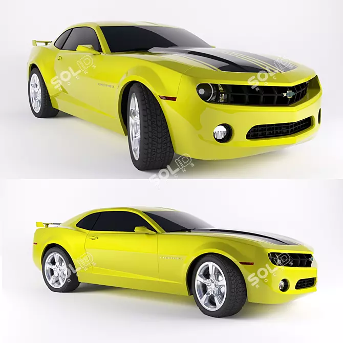 Sleek & Sporty: Chevrolet Camaro 3D model image 1