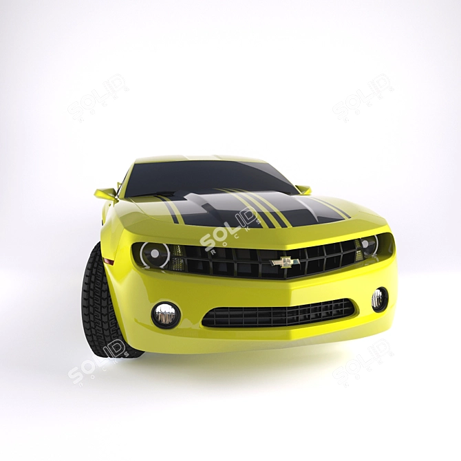 Sleek & Sporty: Chevrolet Camaro 3D model image 2