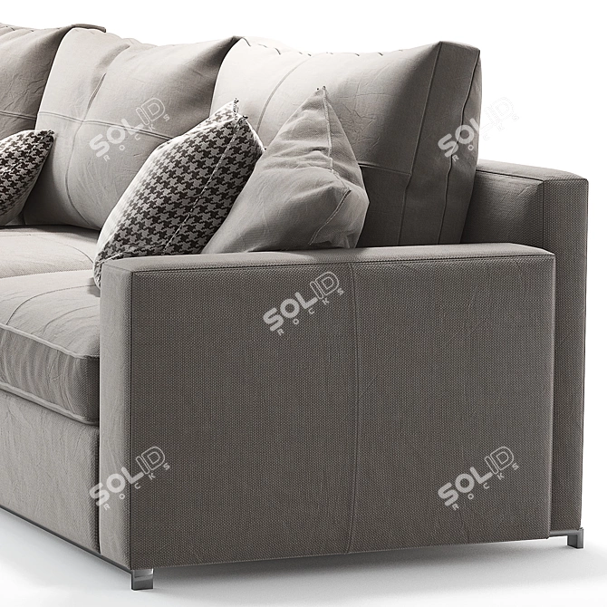 Elegant Massimosistema Sofa by Poltrona Frau 3D model image 3