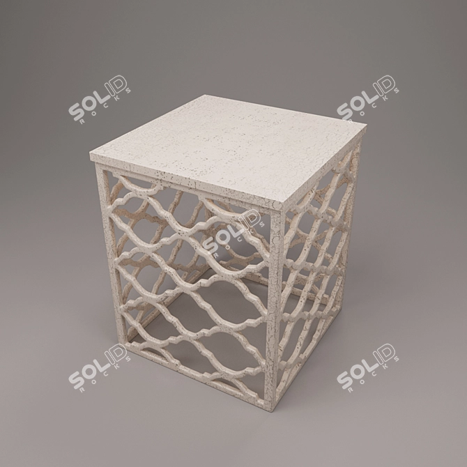 Safavieh Table Lonny: Modern Design, Turbosmooth Compatible 3D model image 2