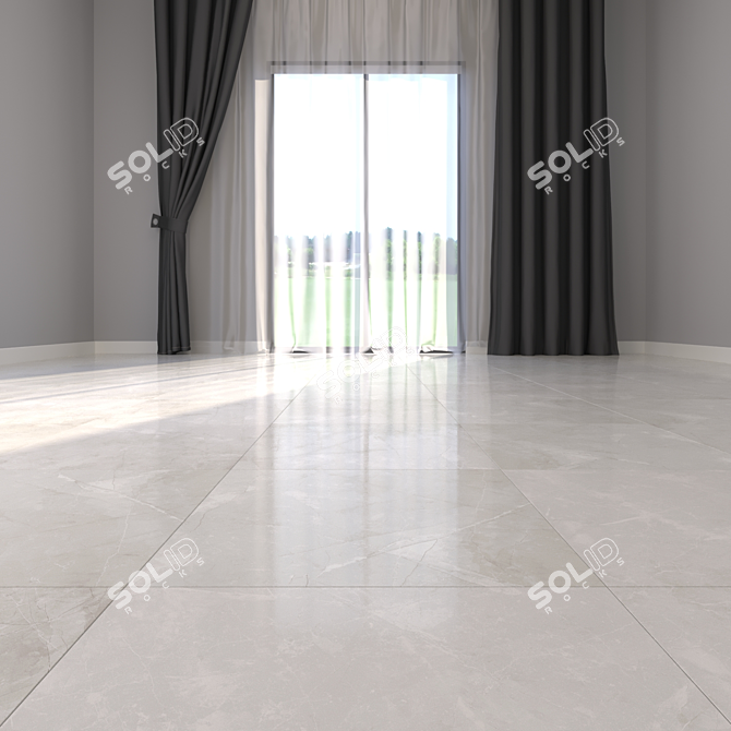 Luxury Marble Floor Tiles 3D model image 2