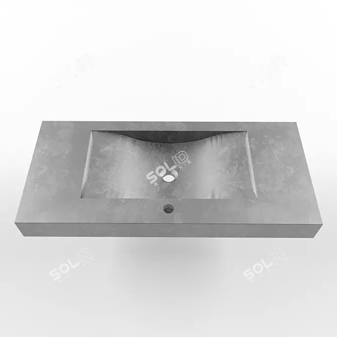 Modern Ladia Concrete Sink 3D model image 1