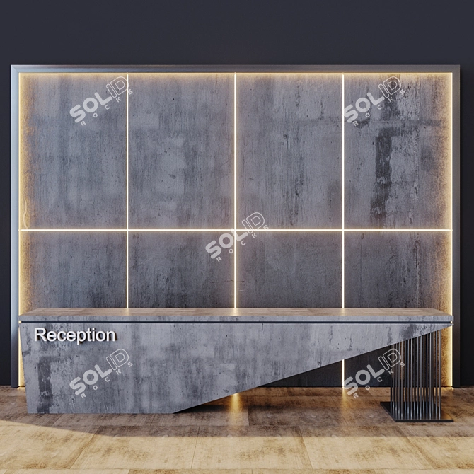 Modern Loft 2 Reception 3D model image 1