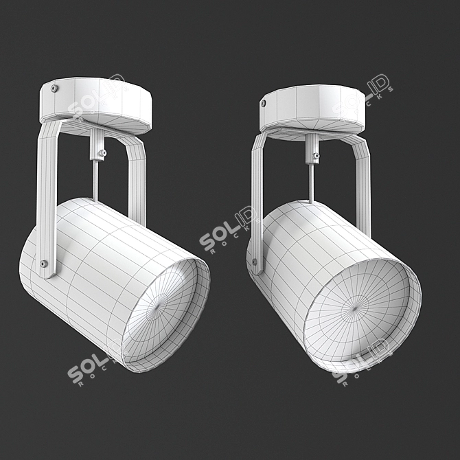 Title: Sleek Single Spotlight with Edit Fletch Design 3D model image 2