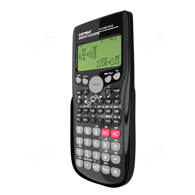 Class Scientific Calculator: 249 Functions, 12 Digits 3D model image 2