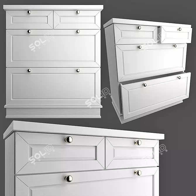 Contemporary Chest of Drawers 3D model image 1