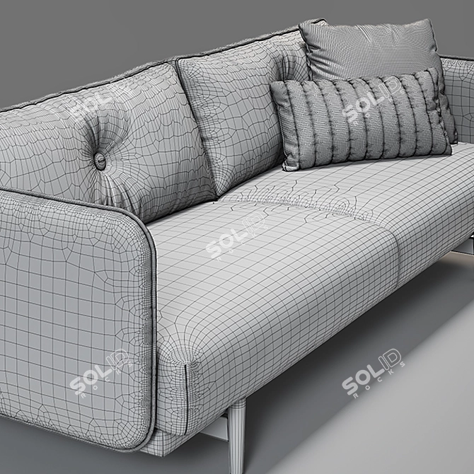 Contemporary Hold Sofa | Sleek Design | PBR Materials 3D model image 3