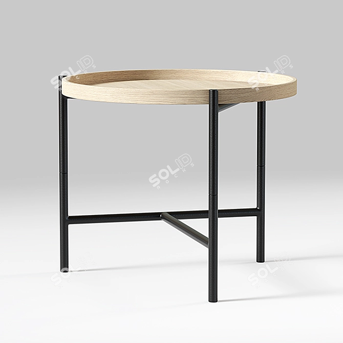 Modern Cross Table | Stylish Minimalist Design 3D model image 1