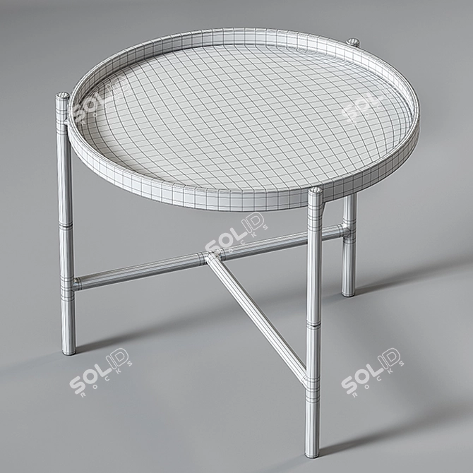 Modern Cross Table | Stylish Minimalist Design 3D model image 2