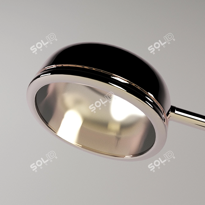 Elegant Floor Lamp - High Detail 3D model image 2
