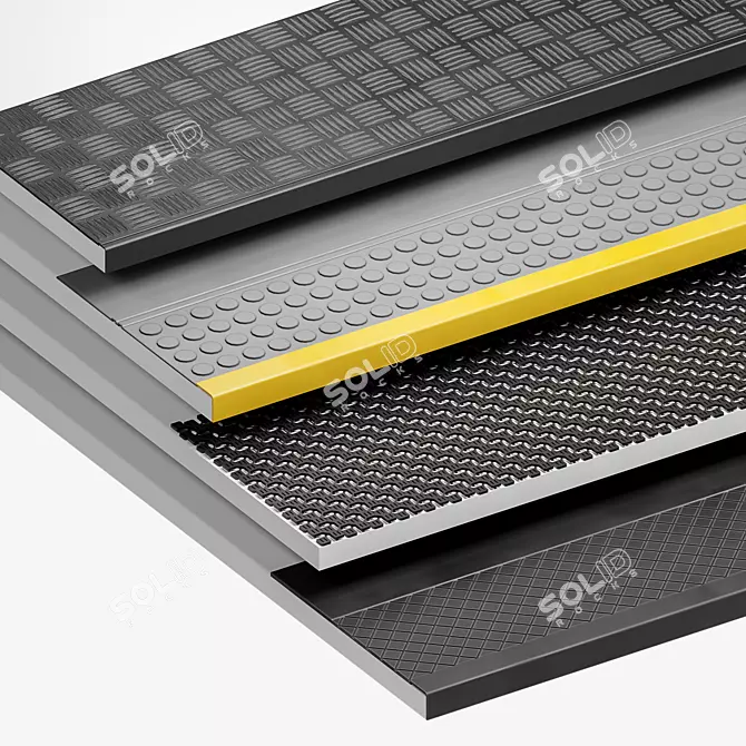 SafeStep Anti-Slip Stair Mats 3D model image 1