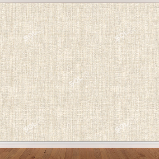 Seamless Wallpapers Set: 3 Colors, 3D Models With Various Formats 3D model image 2