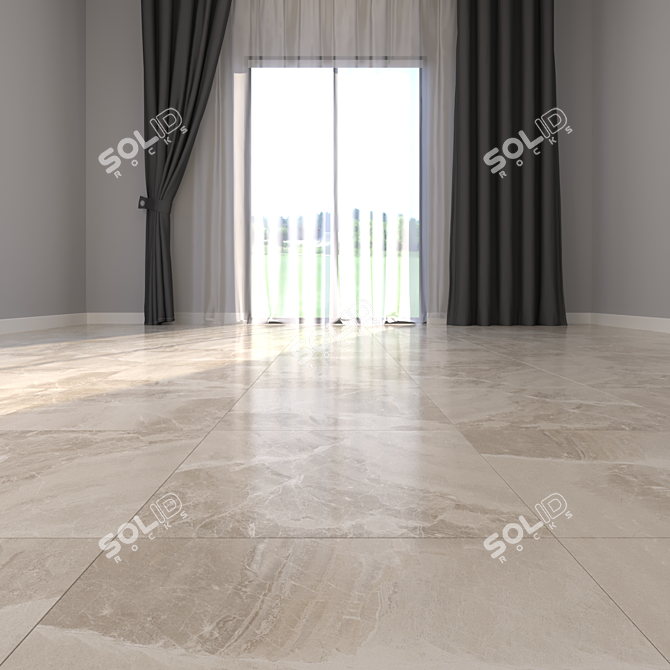 Luxury Marble Floor Tiles 3D model image 2