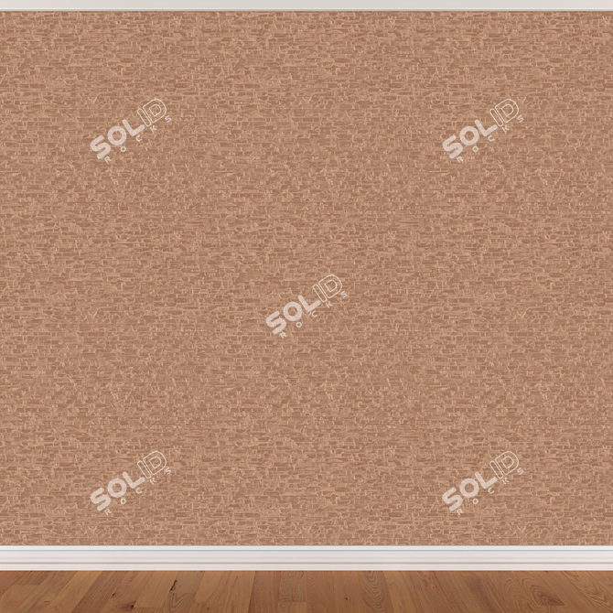 Seamless Wallpapers Set: 3 Colors 3D model image 2