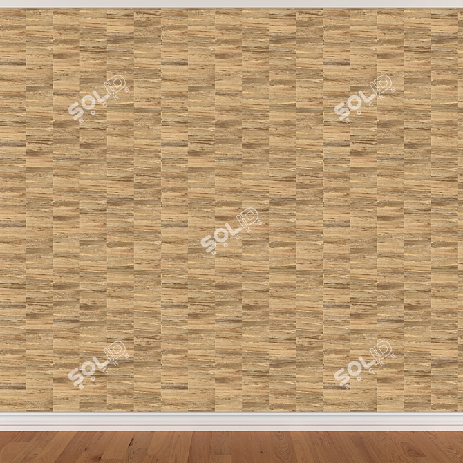 Seamless Wallpaper Set - 3 Colors 3D model image 2