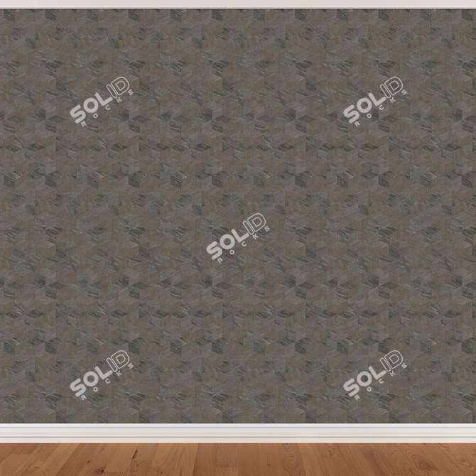 Seamless Wallpapers Set - 3 Colors 3D model image 3