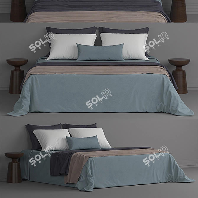 3DMax Bed: High-Quality Design 3D model image 1