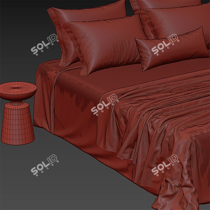 3DMax Bed: High-Quality Design 3D model image 2