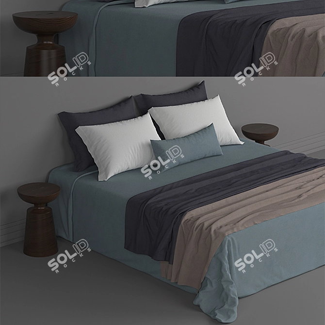 3DMax Bed: High-Quality Design 3D model image 3