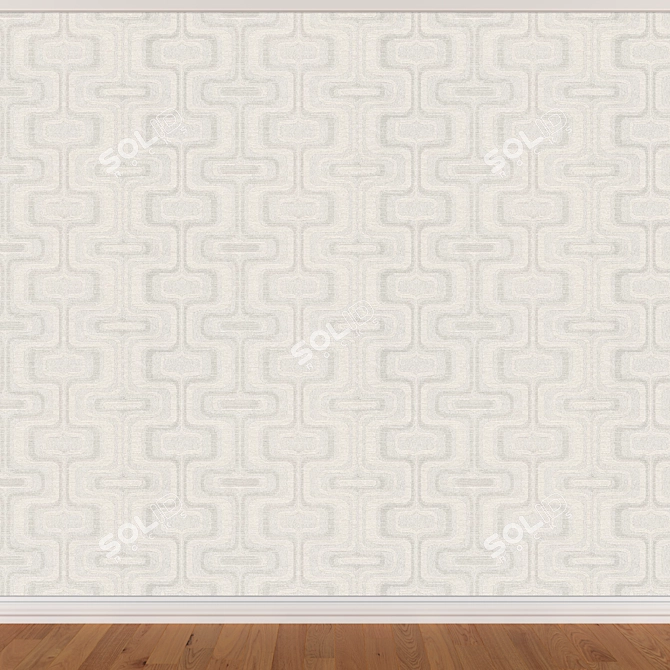 Seamless Wallpaper Set - 3 Colors 3D model image 3