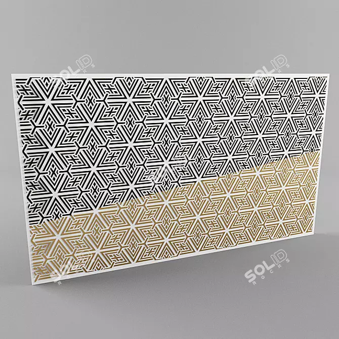  Modern Wall Panel for 3Ds Max 3D model image 1