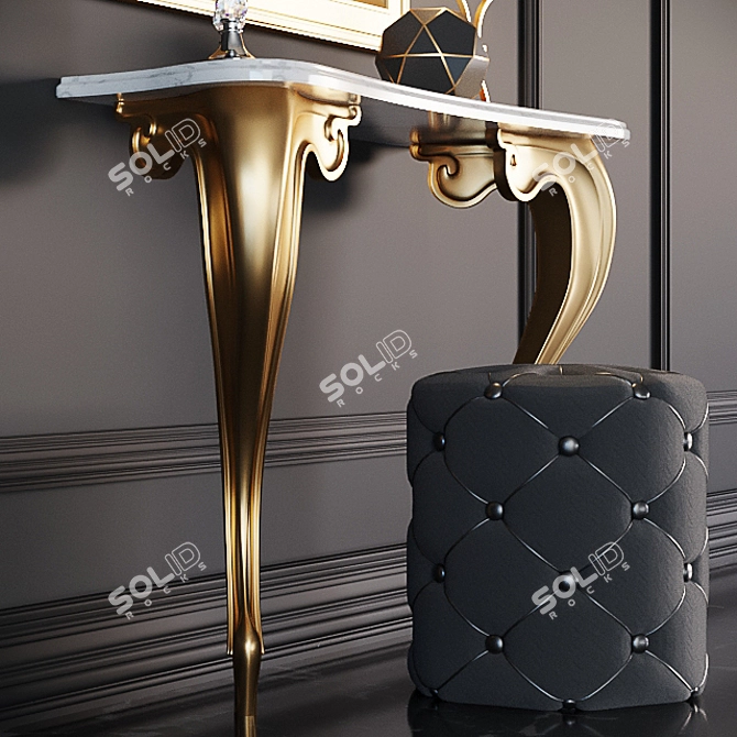 Sleek Classic Console: Timeless Design 3D model image 2