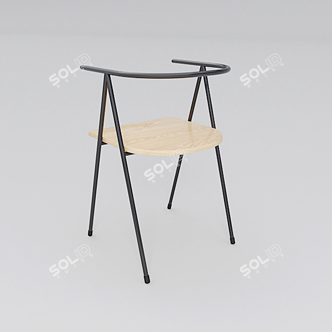  Modern Eden Chair with Textures 3D model image 2