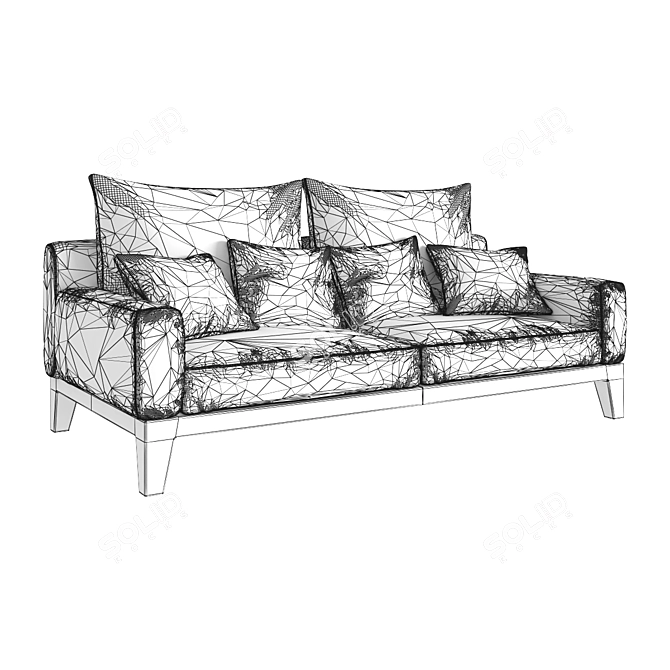 Pufetto Antonio - Stylish Sofa for Ultimate Comfort 3D model image 2