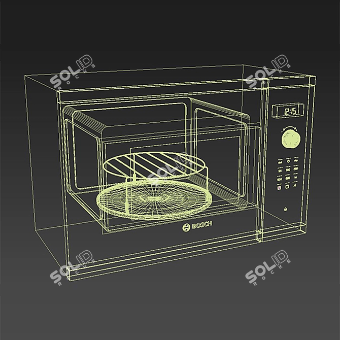 Bosch BFL524MS0 Microwave: Efficient Cooking Solution 3D model image 2