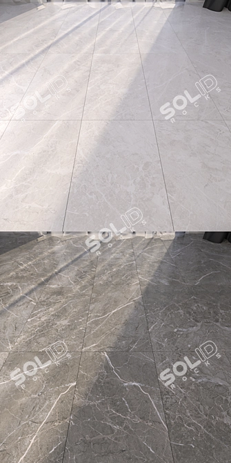 Elegant Marble Floor Collection 3D model image 2