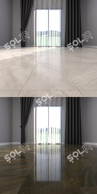 HD Marble Floor Set 3D model image 3