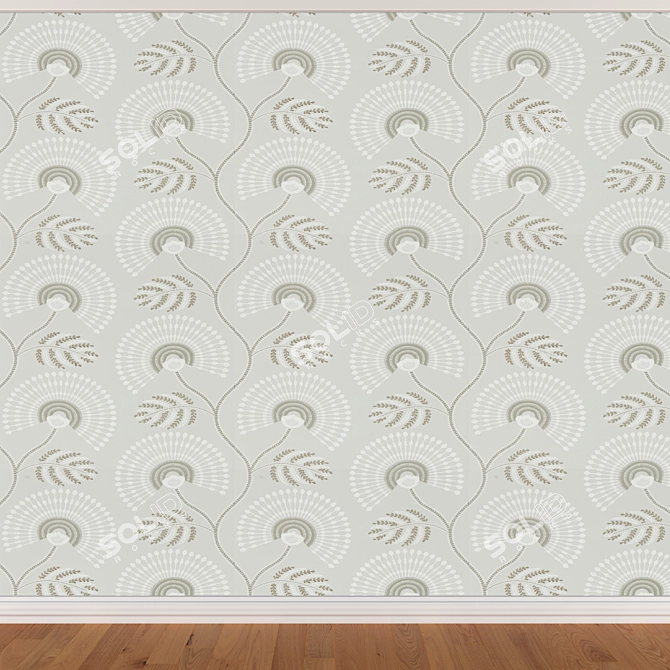 Seamless Wallpaper Set - 3 Colors 3D model image 2