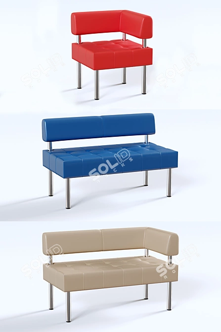 Business Series Upholstered Furniture 3D model image 3