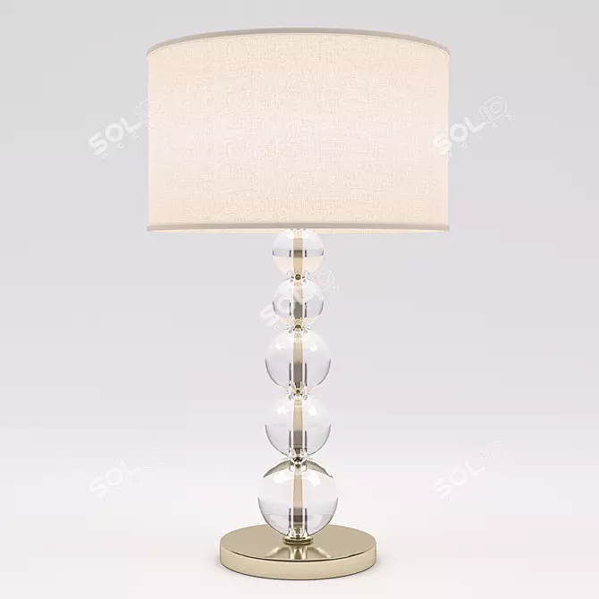 Elegant Cigno Table Lamp - Timeless Beauty 3D model image 1