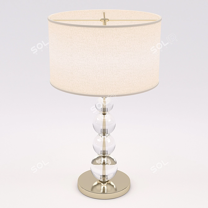 Elegant Cigno Table Lamp - Timeless Beauty 3D model image 2