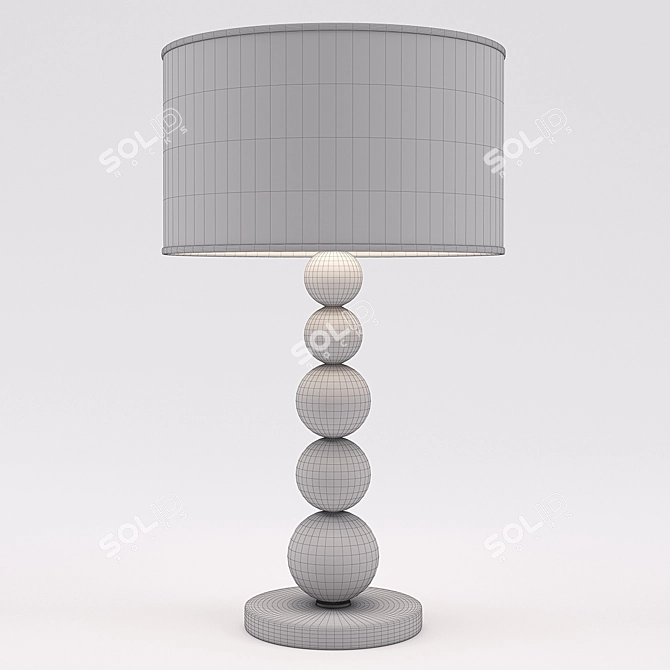 Elegant Cigno Table Lamp - Timeless Beauty 3D model image 3
