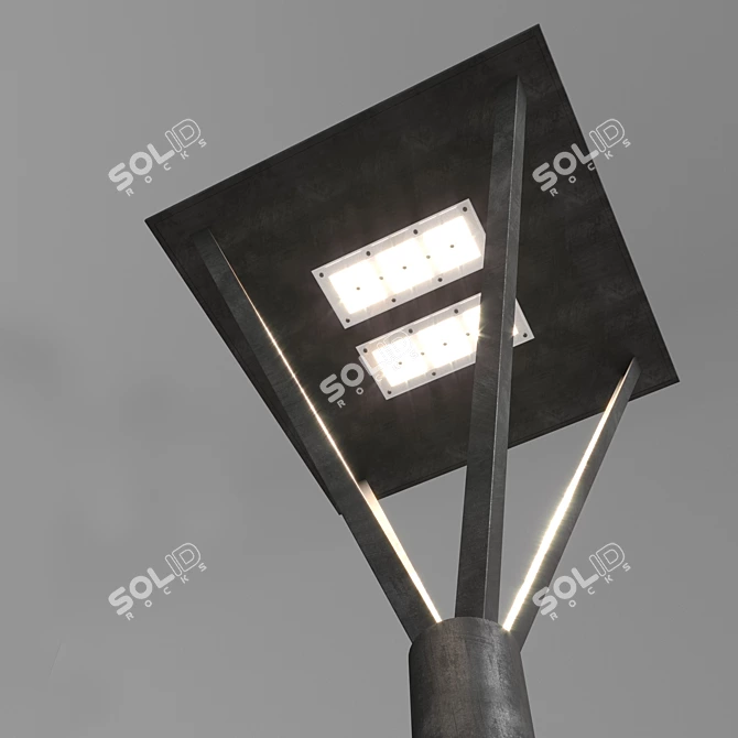 Alcor LED Luminaire - 7000lm 3D model image 2