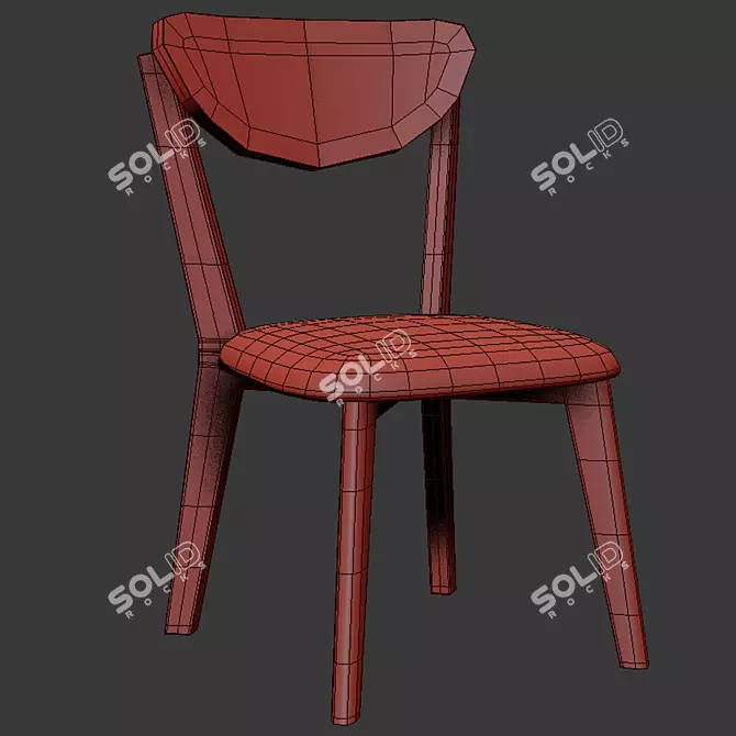 Elegant Bianca Dining Chair - Sleek Design & Superior Comfort 3D model image 3